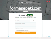 Tablet Screenshot of formasepeti.com